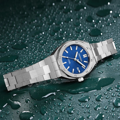 CADISEN Automatic Mens Watches Fashion Top Brand Stainless Steel Sapphire Glass MIYOTA 8215 Watch Men Mechanical Wristwatch