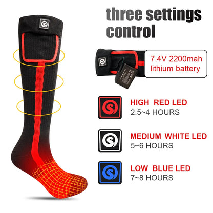 Savior Heated Socks Man Winter Rechargeable