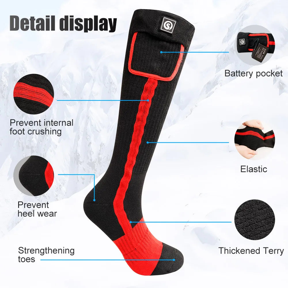 Savior Heated Socks Man Winter Rechargeable