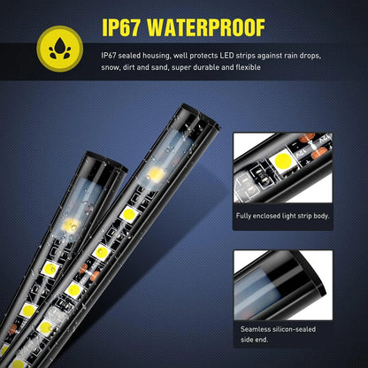 Nilight 2PCS 60 Inch 180 LED Truck Bed Light Kit, Waterproof Cargo LED Strip Lights with On/Off Switch