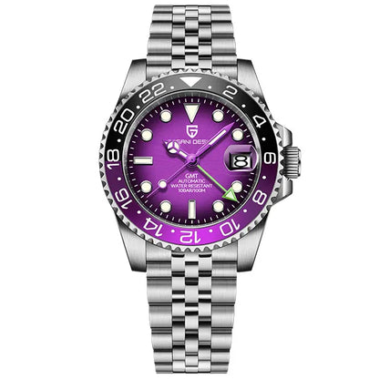 PAGANI DESIGN New GMT Men Watch Top Brand 40mm Mechanical Watch Sapphire Glass 100M Waterproof Automatic Wristwatch