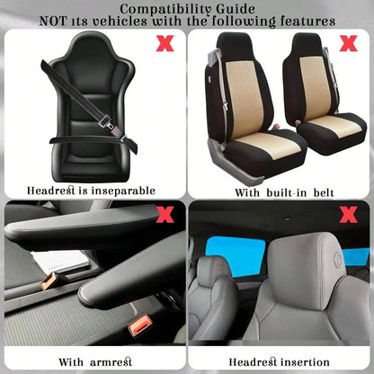 35-Piece Women Fluffy Car Seat Cover Set, Luxury Polyester Fiber Car Interior Combo, Soft Steering Wheel Cover, Cup Holder Coasters, Safety Belt Shoulder Pads & Gear Shift Cover, Universal Fit, Easy to Install