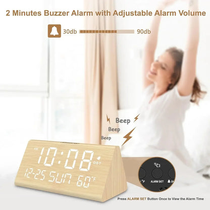 DreamSky Digital Alarm Clock for Bedroom