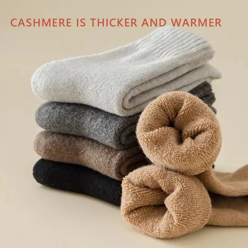 3pairs Merino Rabbit Socks Against Cold Snow Winter Warm Male Sox
