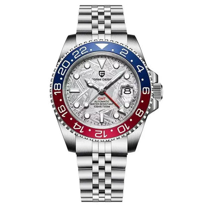 PAGANI DESIGN New GMT Men Watch Top Brand 40mm Mechanical Watch Sapphire Glass 100M Waterproof Automatic Wristwatch