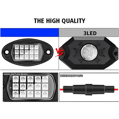 Dynamic Multicolor Lights For Trucks SUV Golf Cart ATV RZR UTV Pickup Off Road