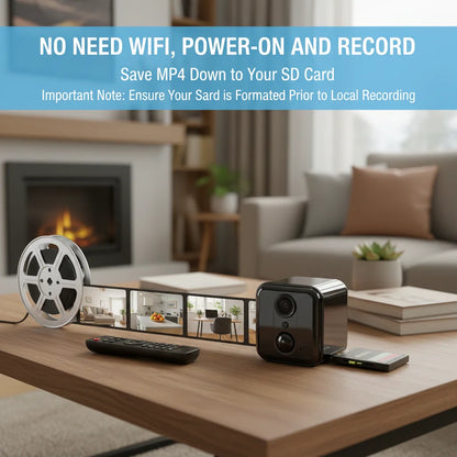 1080P Full HD Mini WiFi Camera – 2MP Wireless Security Camera, Night Vision, Motion Detection,