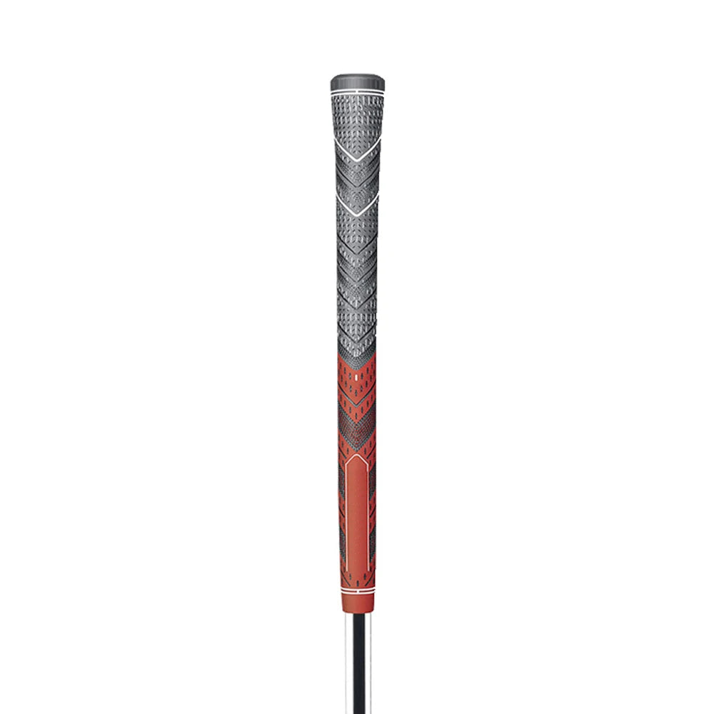 13PC Golf Grips 60R Red Anti-Slip Rubber, Standard/Midsize, Hybrid Design with Larger Lower Hand