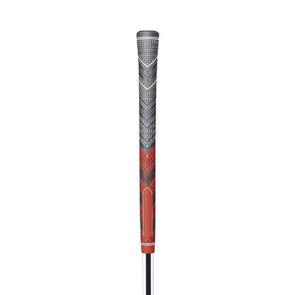 13PC Golf Grips 60R Red Anti-Slip Rubber, Standard/Midsize, Hybrid Design with Larger Lower Hand