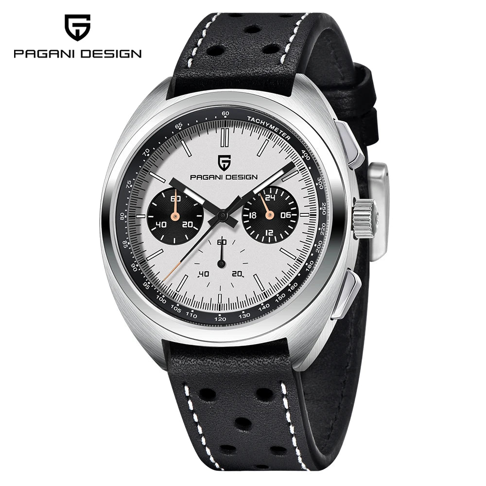 2026 Retro Luxury Men's Quartz Watches PAGANI DESIGN Sports Chronograph VK63 Watch For Men AR Sapphire Waterproof Leather Clock