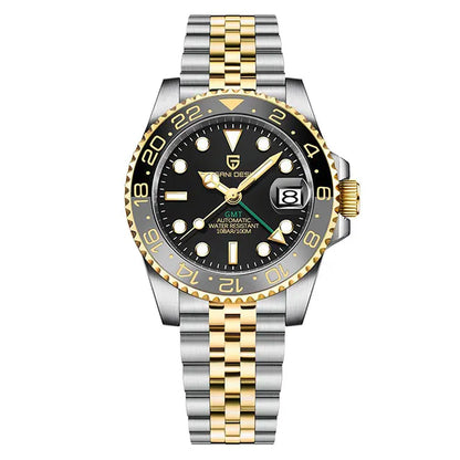 PAGANI DESIGN New GMT Men Watch Top Brand 40mm Mechanical Watch Sapphire Glass 100M Waterproof Automatic Wristwatch