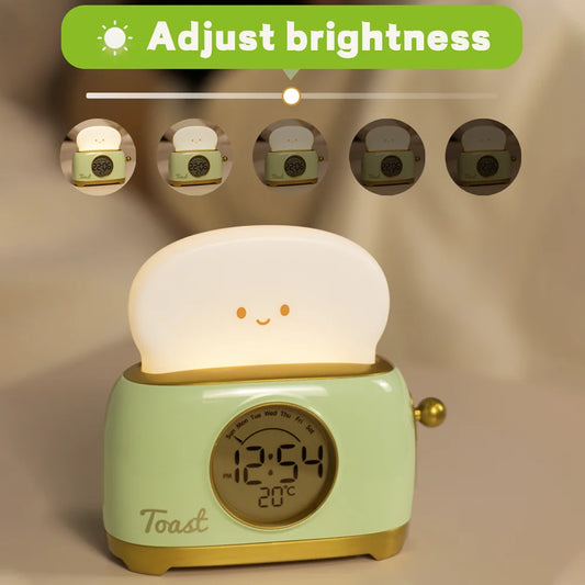 Kid Alarm Clock LED Night Light Digital Clock Children's Sleep Trainier For Home Bedroom