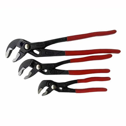 3Pcs Quick Auto‑Adjust Water Pump Pliers Multifunctional Large Opening Universal Wrench Household Faucet Repair Hand Tool