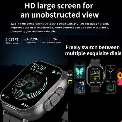 2026 Latest Smartwatch, Unisex | Valentine's Day Gift - Wireless Calling/Texting/Multiple Sports Modes/Remote Camera Control/Fitness Tracker, Compatible with iPhone and Android,