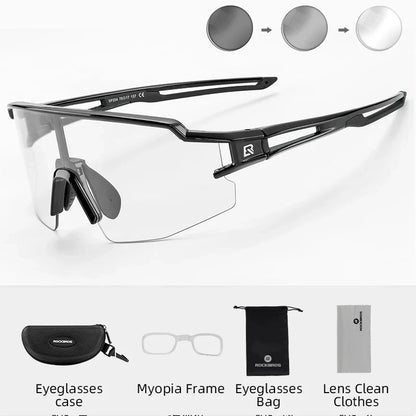 ROCKBROS Cycling Glasses Photochromic Polarized