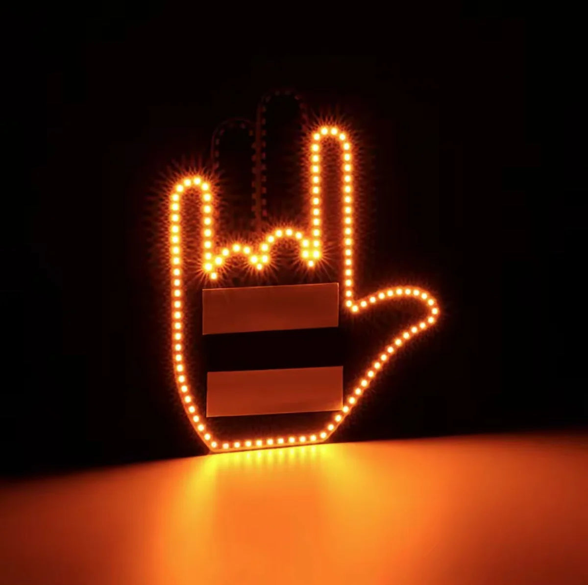 Finger Gesture Light, Funny Led Hand Sign with Remote, Glowgesture for Car Truck