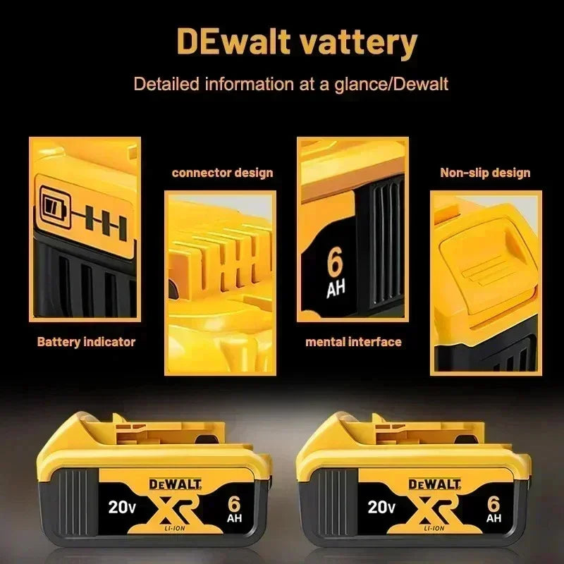 100% Original DeWalt Batteries 20V 6000mAh Li Ion Battery