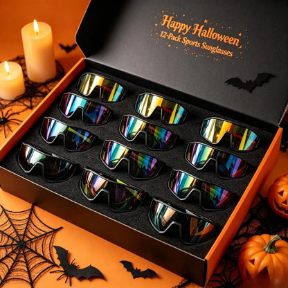 8003 Men's and Women's Sports Sunglasses 12-Piece Set,