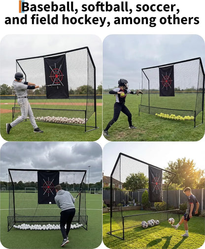 10x7.5FT Golf Practice Net for Indoor and Outdoor Use, Heavy Duty Swing and Chipping Trainer with Aim Cloth and Carry Bag