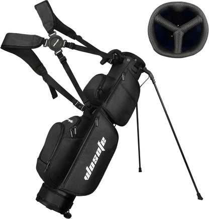 3-Way Dividers, Fits 5-9 Clubs - Small Sunday Lightweight Golf Stand Bag - for Men & Women,