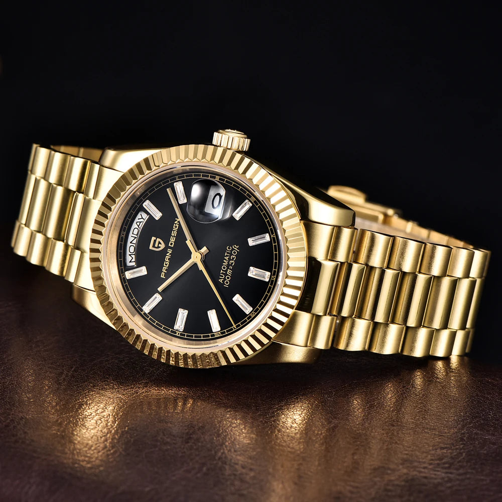 2026 New PAGANI DESIGN DD36 Mens Mechanical Watches Gold Luxury Automatic Watch For Men AR Sapphire Mirror Waterproof