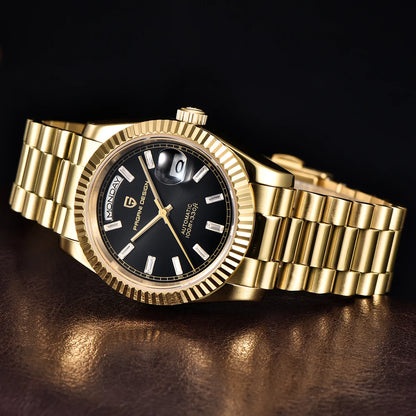 2026 New PAGANI DESIGN DD36 Mens Mechanical Watches Gold Luxury Automatic Watch For Men AR Sapphire Mirror Waterproof