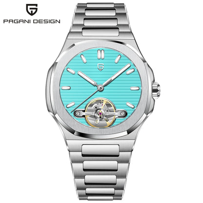 PAGANI DESIGN 2026 Men's Watch Skeleton Luxury Gold Automatic Watch For Men New Stainless Steel Business Mechanical Wristwatch