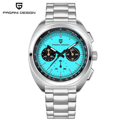 2026 Retro Luxury Men's Quartz Watches PAGANI DESIGN Sports Chronograph VK63 Watch For Men AR Sapphire Waterproof Leather Clock