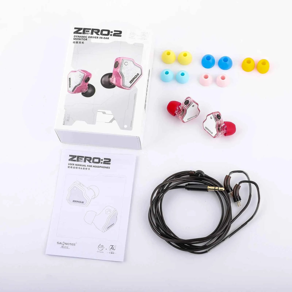 7Hz x Crinacle Zero:2 IEM Updated 10mm Dynamic Driver IEM Wired Earbuds Earphones Gaming Earbuds with OFC Cable
