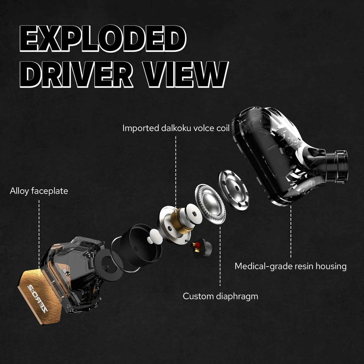 7Hz x Crinacle Zero:2 IEM Updated 10mm Dynamic Driver IEM Wired Earbuds Earphones Gaming Earbuds with OFC Cable