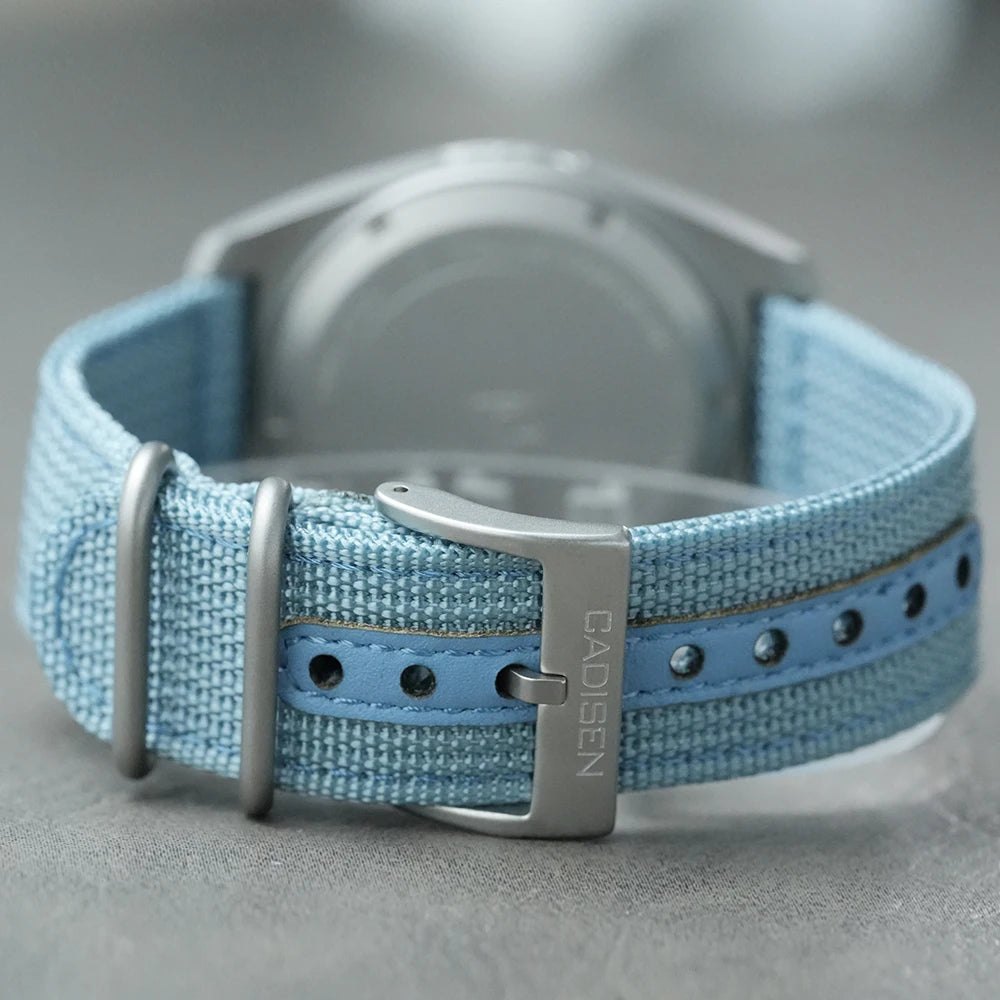 CADISEN Titanium TI-7 MULTISYNC New Moon Mens Watches Canvas
