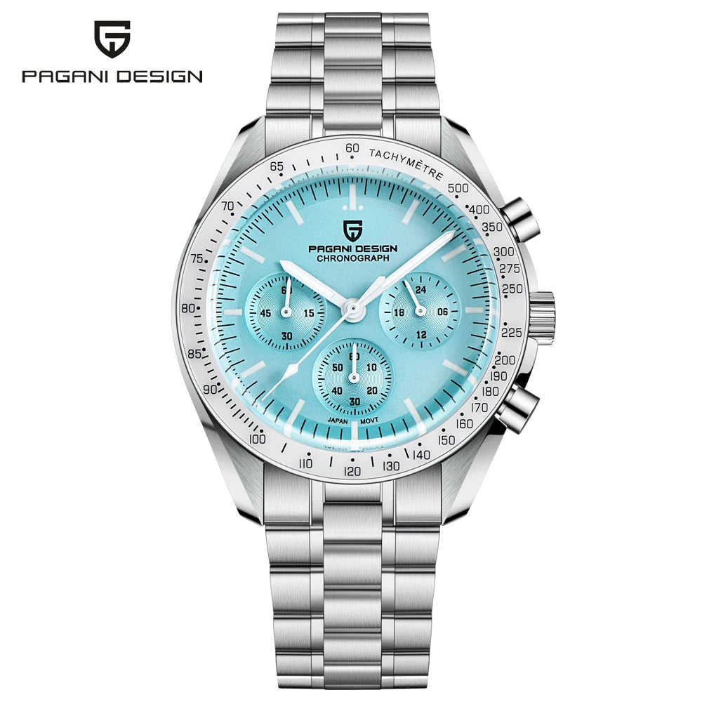 2026 New PAGANI DESIGN Moon Men's Watches Gold Luxury Quartz Watch For Men Speed Sports Chronograph Waterproof