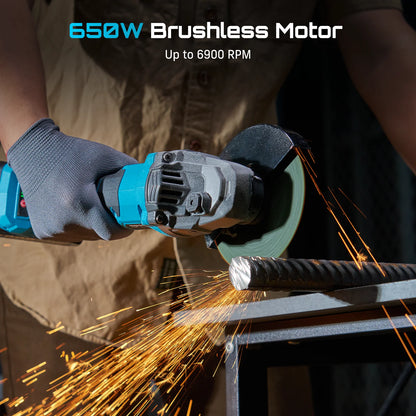 Seesii 3-In-1 Tool Combo Kit Rotary Hammer Drill Impact Wrench Angle Grinder Electric Brushless Cordless Battery